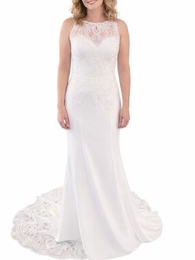 Lace Halter White Bridal Gown